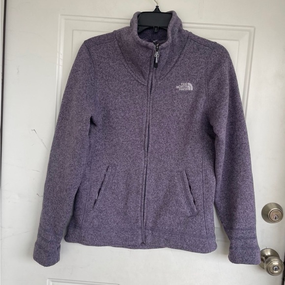 The North Face Sweaters - New North Face Women’s Relaxed Fit Jacket Gray Violet Purple Heather Size S